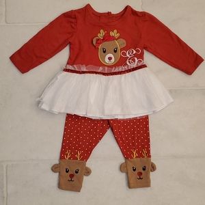 Adorable Christmas Reindeer 9mth outfit E